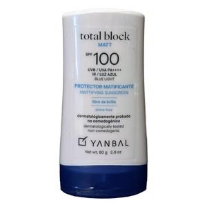 Yanbal Total Block Mattifying Sunscreen SPF 100 / Protector Solar sin Brillo